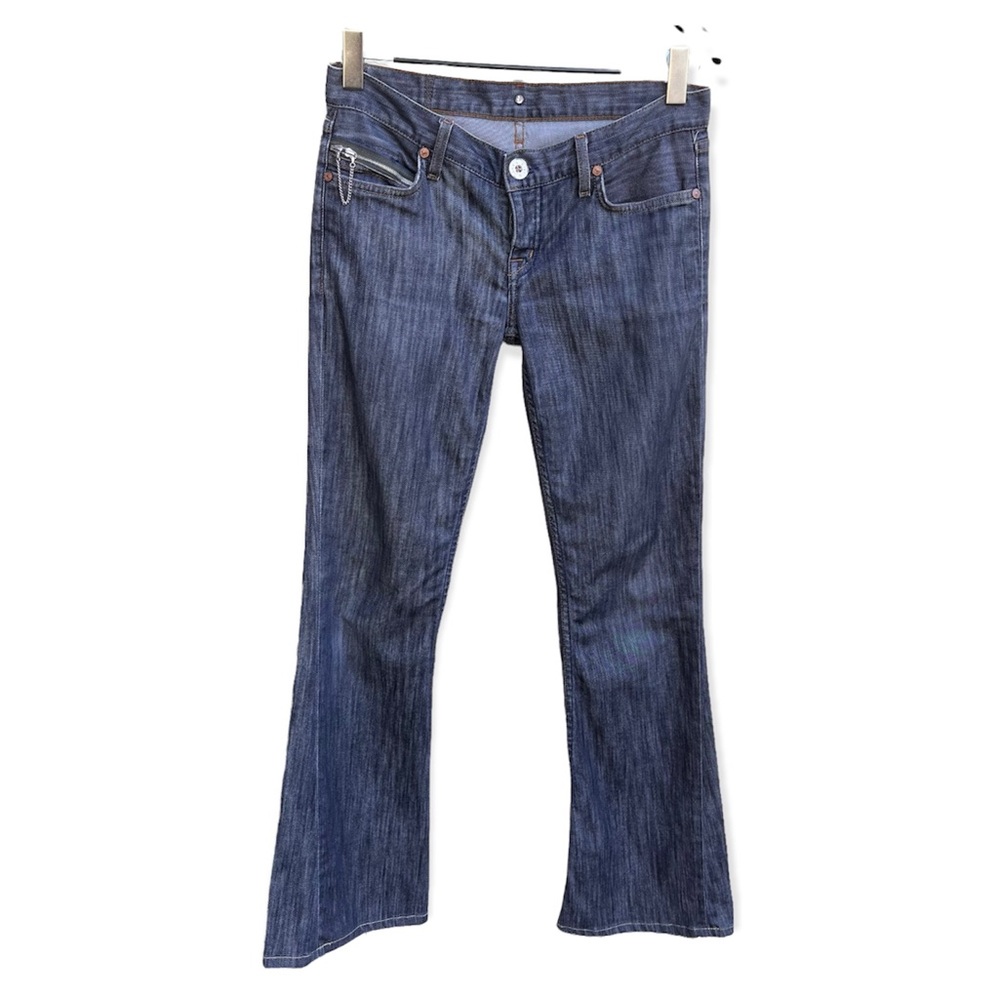 Ever Button Fly Bootcut Zip Chain Pocket Jeans Sz 26